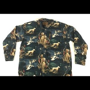 North River men’s duck/Hunting Dog Shirt
